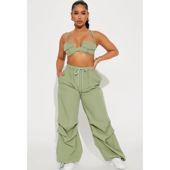 Wide Leg Pants Set - Picture 1 of 3